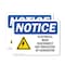 Signmission Electrical Main Disconnect Not Sign With Symbol, 7 in W x Rectangle, Vinyl Decal OS-2PACK-NS-D-57-L-11658 - alternate 1